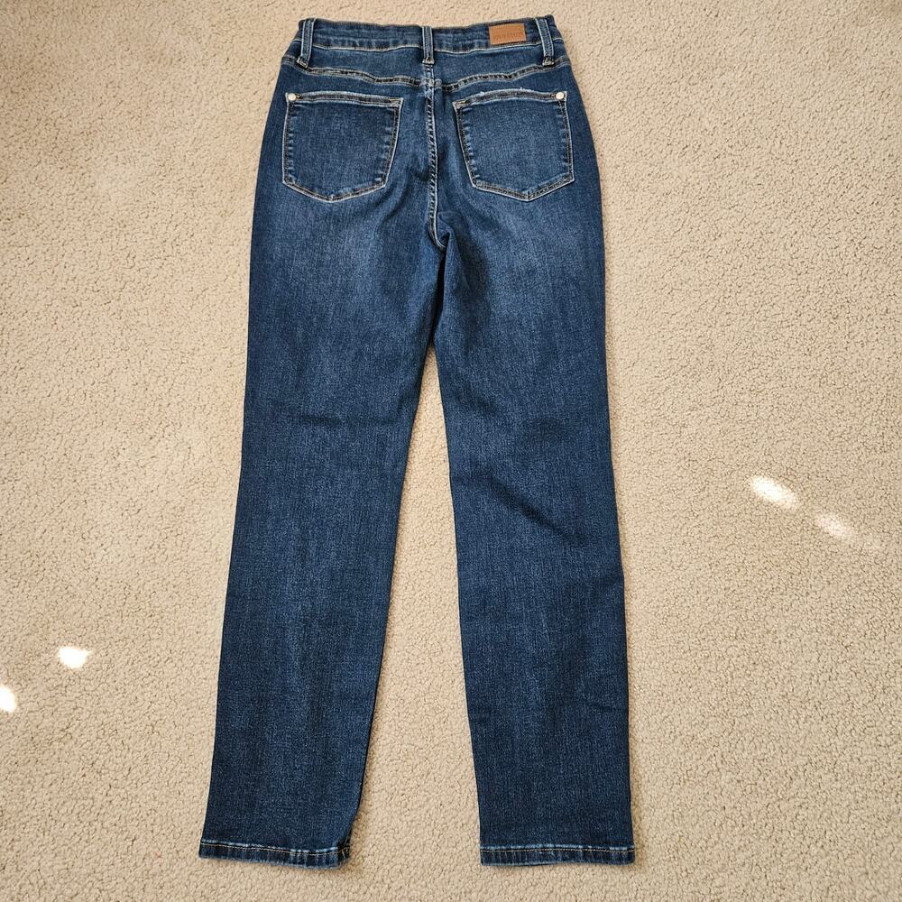 Judy Blue Dark Wash High Rise Cool Denim Boyfriend Jean 5/27 - Picture 2 of 6